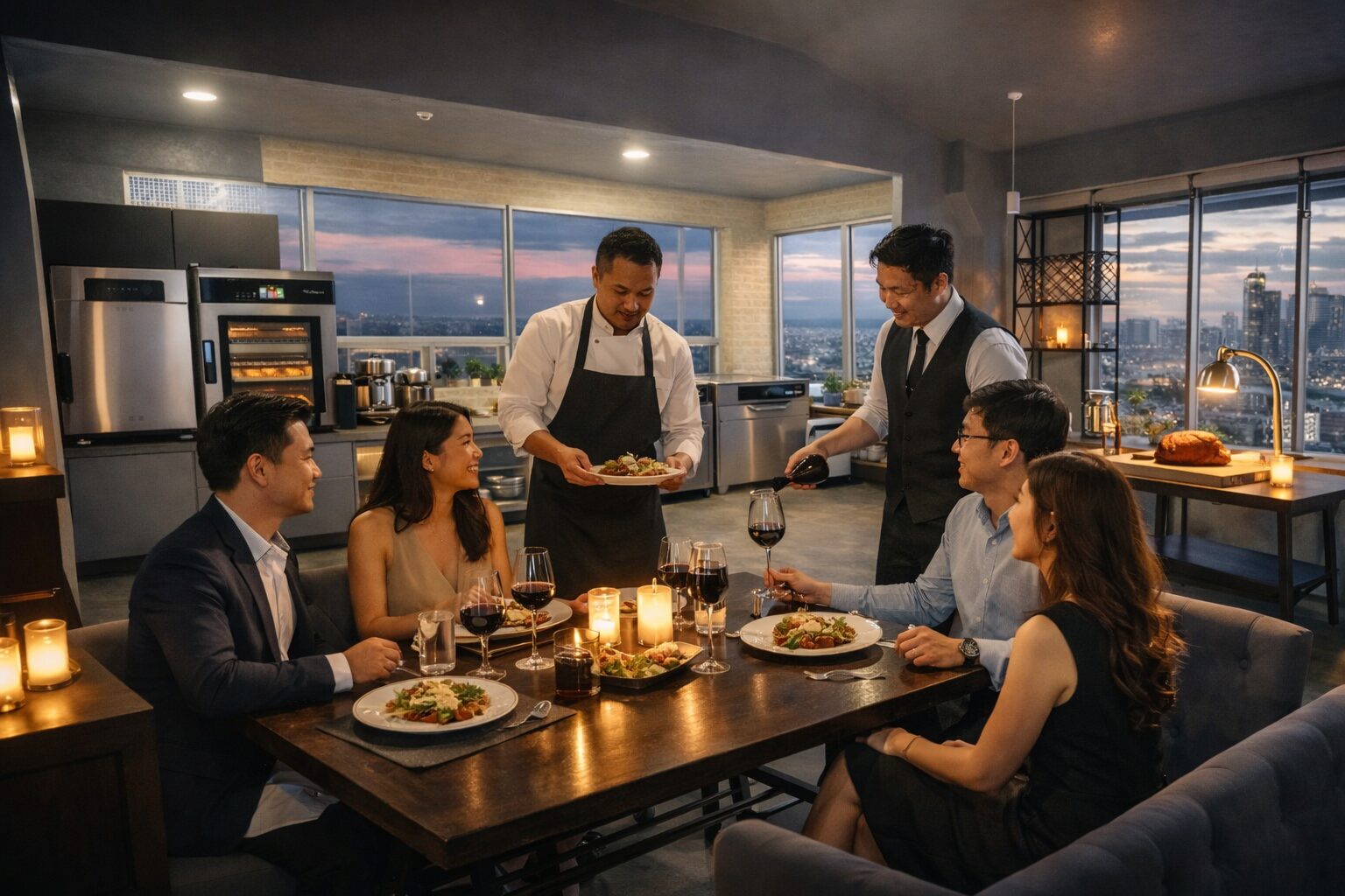 An Intimate Private Dining Experience Above the City